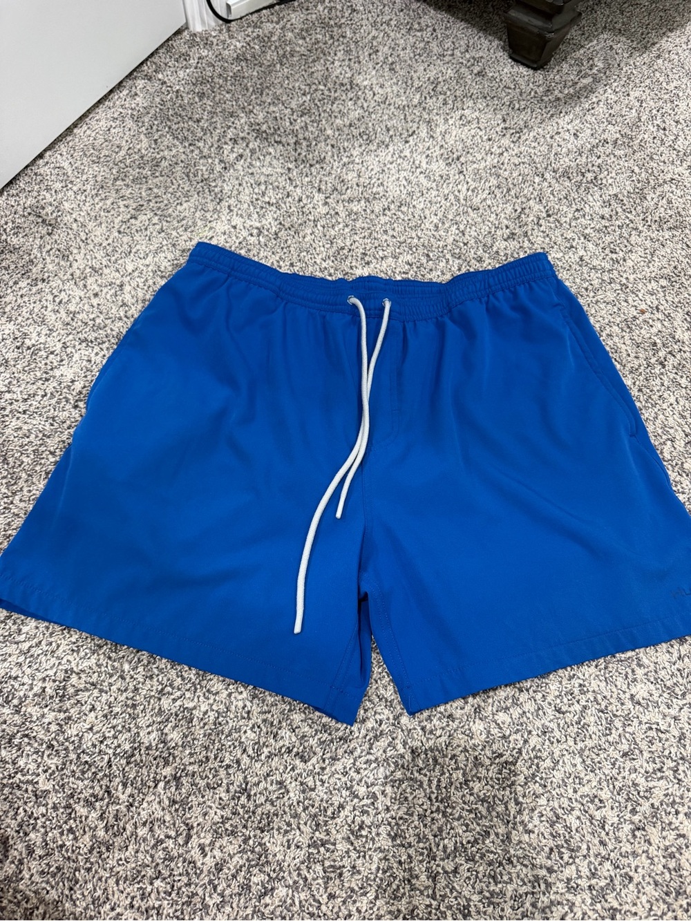 Huk Men's Bright Blue Athletic Drawstring Shorts